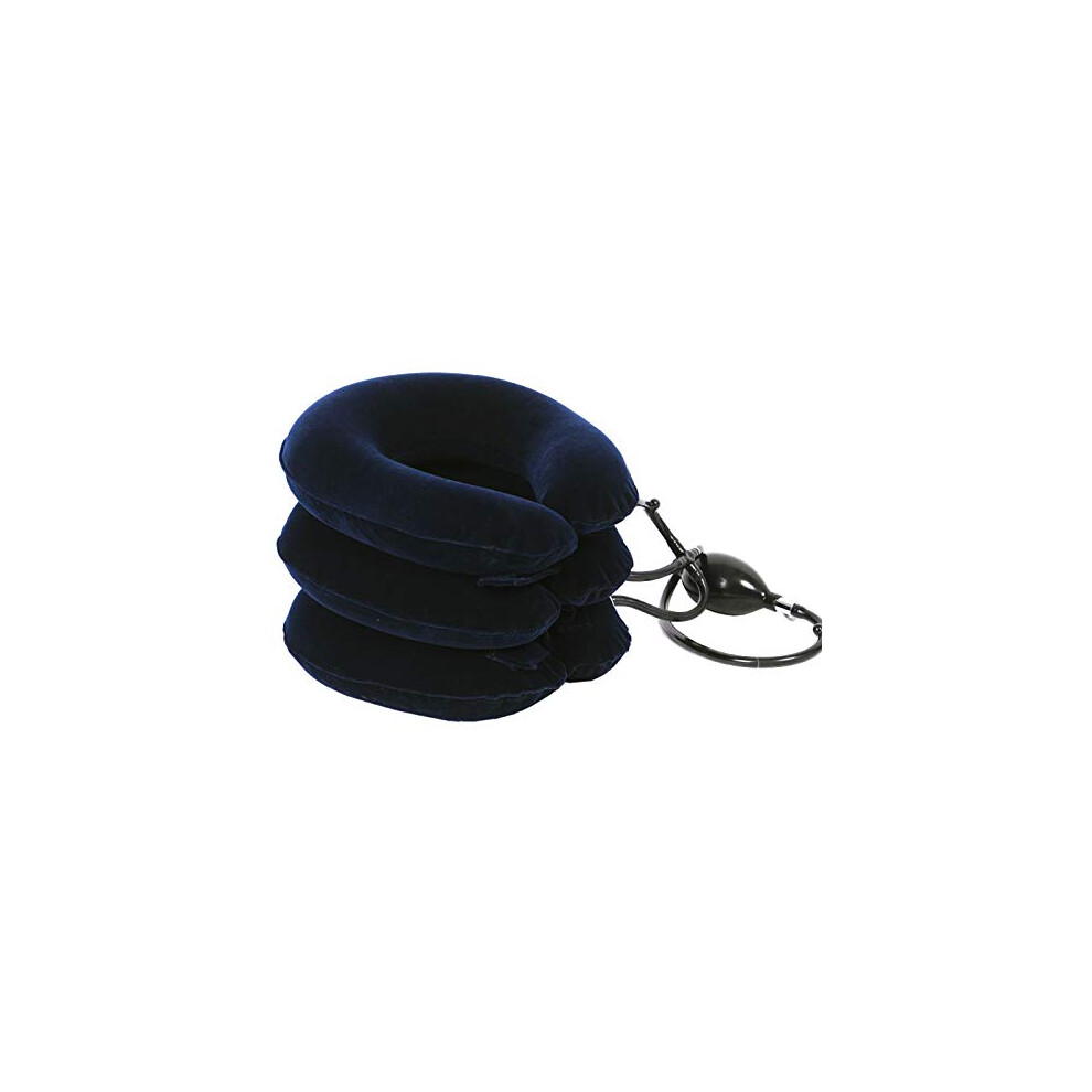 Purple Cervical Neck Traction Device Inflatable Neck Support, Adjustable Traction Collar, Chronic Neck Pain Relief
