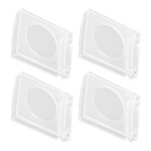 4Stk Wechselbare Schalterabdeckungen Transparent Verschleißfest