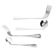 1 Set Gebogene Löffel Gabel Adaptives Besteck Fütterungshilfe