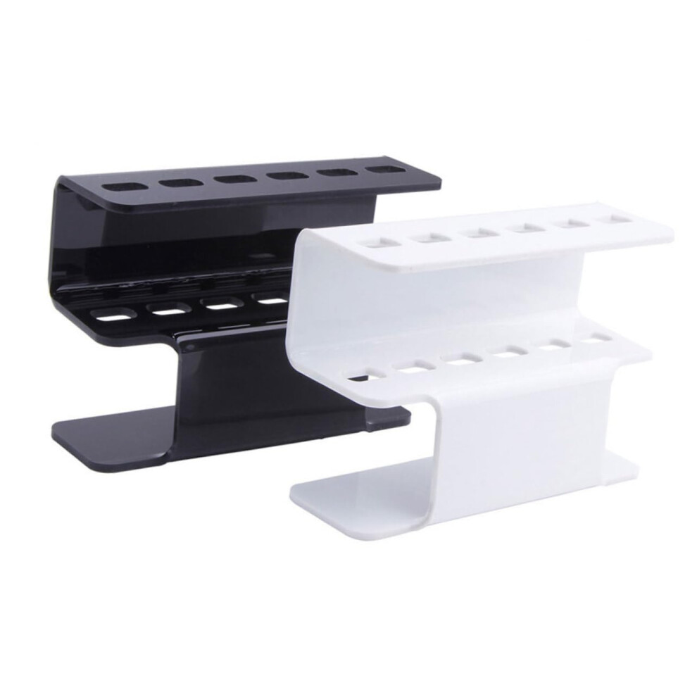Black Acrylic Tweezers Holder Eyelash Storage Rack Compact Organizer Durable Eyelash Extension Tool Stand For Makeup And Professional Use