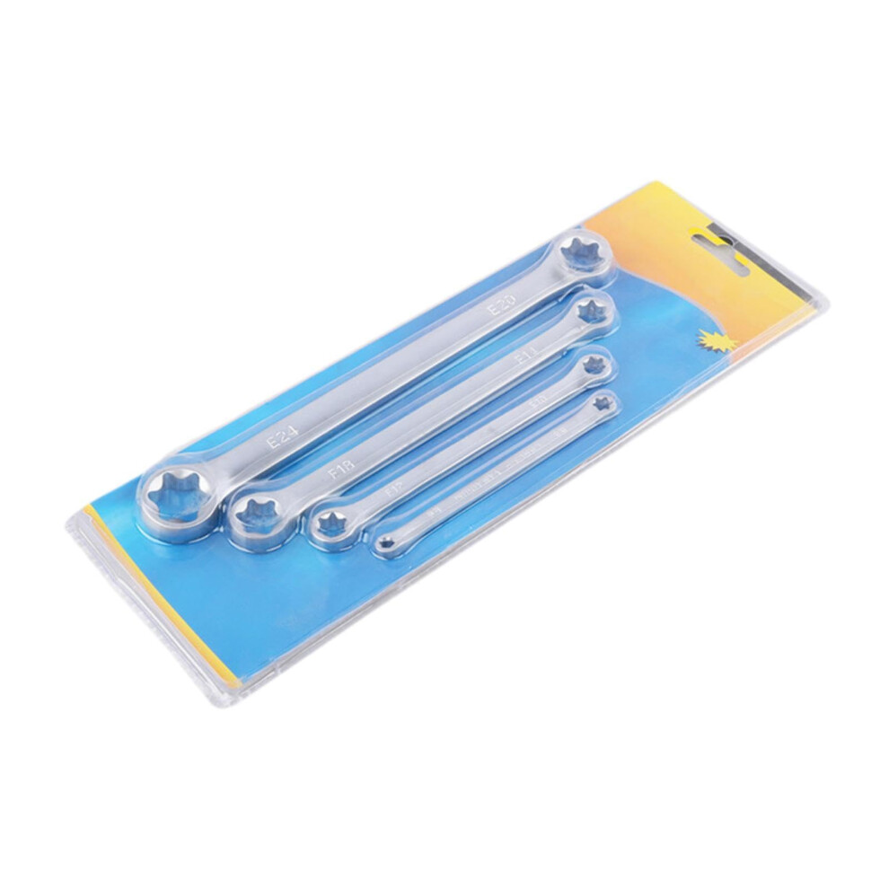 E Ring Wrench Set Double Box End Flexible Extended Handle Star Wrench Sizes E6 E8 E10 E12 E14 E18 E20 E24 9016109023261