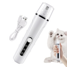 Dog Nail Grinder, 3-Speed Electric Claw Grinder, Cordless With LED Light, Recarg Nail Grinder