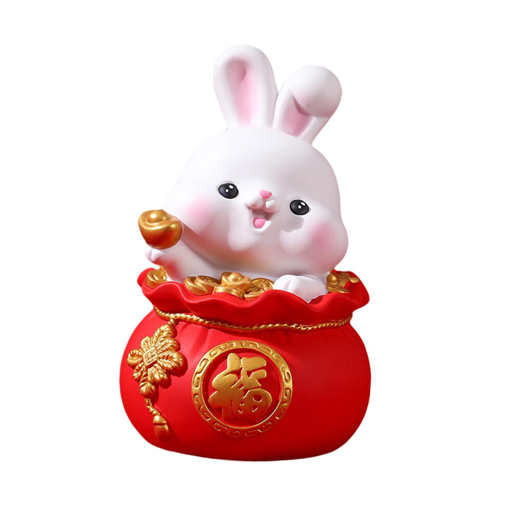 (Big Rabbit) Chinese New Year Piggy Bank Pudgy Body Savings Pot Small And Durable.-image-OPC-PKPP27N-NEW