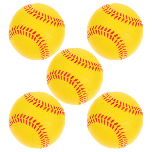 5 oefenbaseballen van PU- , geschikt voor training 1
