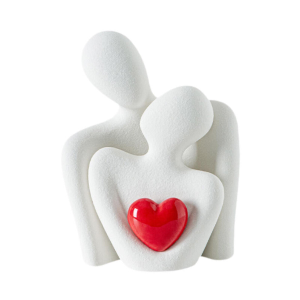 (Red Heart, L) Anniversary Gift Couple Statue Stylish Wedding Decor Accent Elegant-image-OPC-PKPP97J-NEW