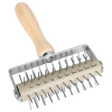 stainless steel roller needle tool for pizza and pastry baking