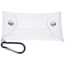 clear coin purse for travel storage of lipstick keys and earphones