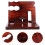 solid wooden storage rack with phone, wallet, and watch holder 2