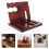 solid wooden storage rack with phone, wallet, and watch holder 4