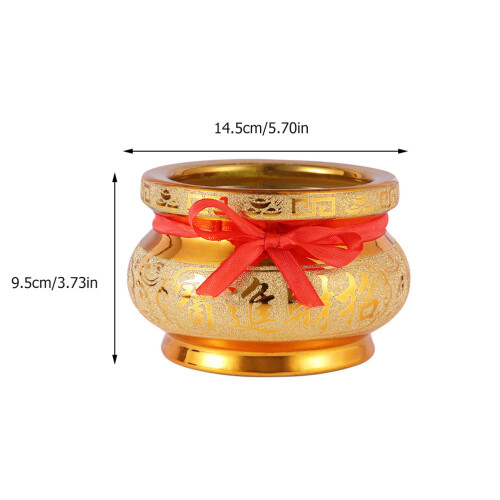 1pc ceramic incense burner temple offering decorative basin 1