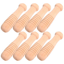 8pcs wooden spatula handle replacement for cookware garden tools