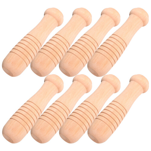8pcs wooden spatula handle replacement for cookware garden tools