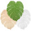 6pcs pvc monstera table mats tropical leaf placemats 5