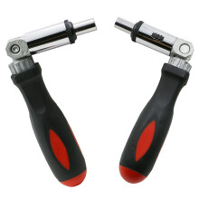 1/4 inch screwdriver handle 180 rotatable wrench with hex bit holding