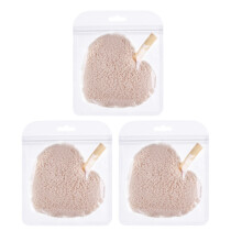 3pcs Heart Shape Makeup Removal Pads Washing
