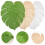 6pcs pvc monstera table mats tropical leaf placemats 4