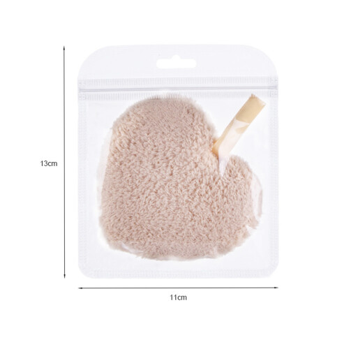 3pcs Heart Shape Makeup Removal Pads Washing 1