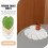 6pcs pvc monstera table mats tropical leaf placemats 7