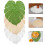 6pcs pvc monstera table mats tropical leaf placemats 6