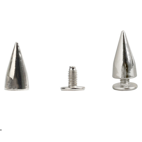 20pcs Screwback Spike Cone Studs for Shoes Bag Belt Punk Craft 2