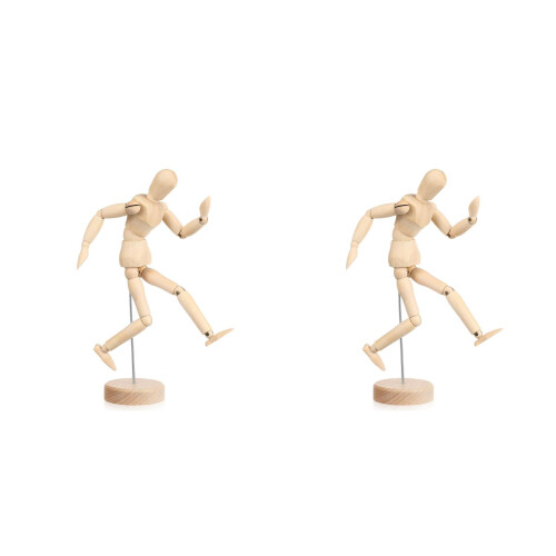 2pcs Posable Drawing Mannequin Flexible Artist 2
