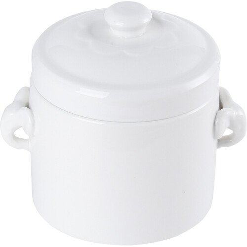 ceramic stew pot with lid soup and dessert serving bowl multi-use