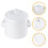 ceramic stew pot with lid soup and dessert serving bowl multi-use 2