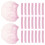 100pcs Disposable Mesh Hairnets Non-Woven Caps for Work 8
