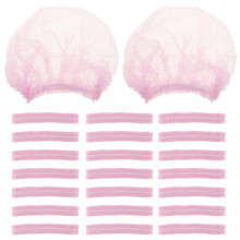 100pcs Disposable Mesh Hairnets Non-Woven Caps for Work