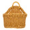 Light Brown Plastic Woven Hanging Wall Basket for Kitchen Storage 4