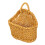 Light Brown Plastic Woven Hanging Wall Basket for Kitchen Storage 1