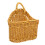 Light Brown Plastic Woven Hanging Wall Basket for Kitchen Storage 8
