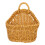 Light Brown Plastic Woven Hanging Wall Basket for Kitchen Storage 9