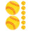 8pcs Practice Baseballs Training Softballs Sports Balls 7