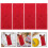 4Pcs Red Silverware Bags for Christmas Tableware Holder Festive Design 9