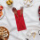 4Pcs Red Silverware Bags for Christmas Tableware Holder Festive Design 3