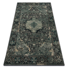 Wool carpet POLONIA Dukato Ornament iron green 235x350 cm