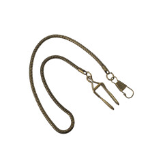 1 37 cm vintage zakhorlogeketting met metalen