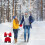 paar , winterhandschuhe für 3