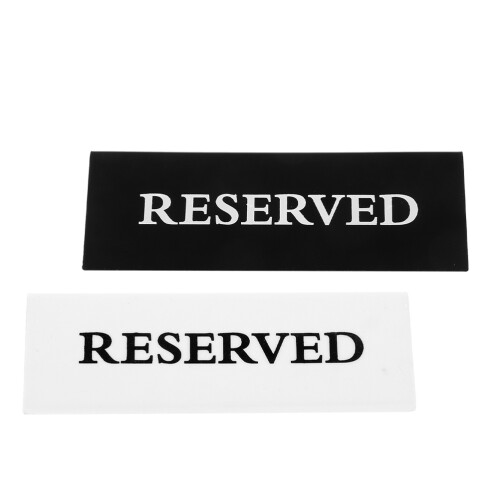2 reserved-schild, - sitzplatzschild für restaurant