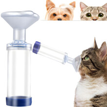 Cat Aerosol Inhaler Spacer For Cats And Small Dogs, Portable Pet Inhaler With Face Mask For Kittens & Puppies
