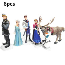 (Style E)Frozen Princess Action Figures Set Kids Toy Collection Cartoon Gift Decoration