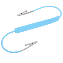 flat silicone scarf clips dual-head metal napkin holder bib clamps