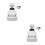 2pcs Adjustable Water-Saving Shower Kitchen Faucet Regulator 10