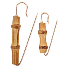 2pcs vintage bamboo brooch pin for shawls sweaters cardigans dresses