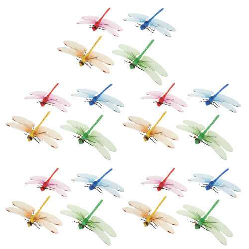 20pcs curtain dragonflies clip- props for scene layout