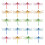 20pcs curtain dragonflies clip- props for scene layout 4