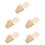 5 Sets Pottery Doll Base Wooden Holder 8