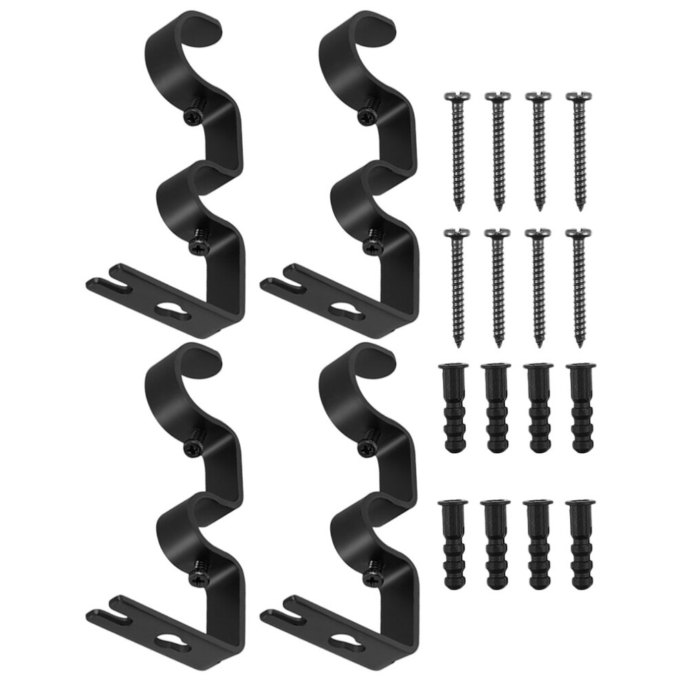4pcs adjustable heavy duty curtain rod brackets for home use-image-OPC-PKPQMKK-NEW