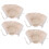 4pcs replacement checked fabric liner for wicker picnic baskets 11
